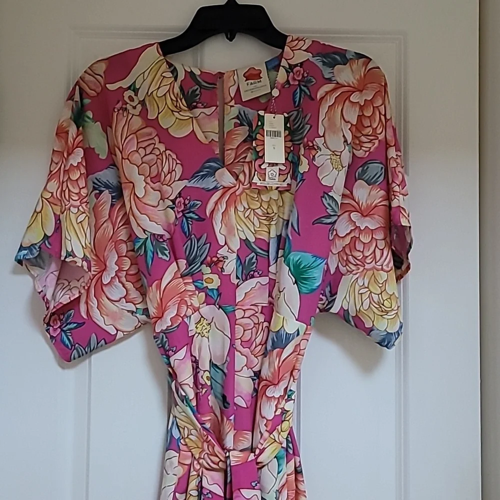 FARM RIO Anthropologie Eulalie Wide-Leg Jumpsuit - Picture 6 of 10